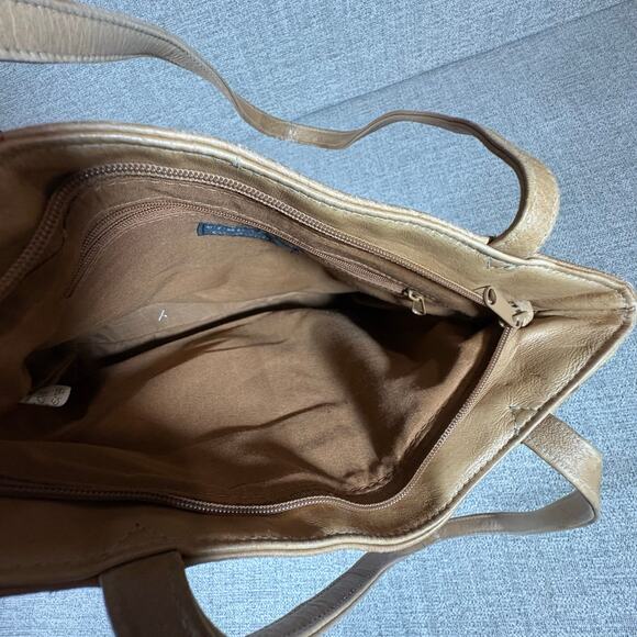 Frankie & Johnnie Brown Leather Shoulder Bag Purse - Picture 7 of 10